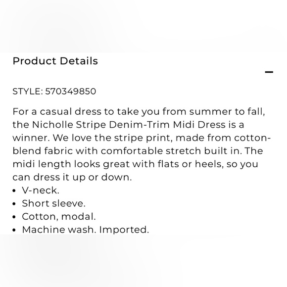 Chicos Nicholle Denim Trim Casual Dress - Picture 5 of 12